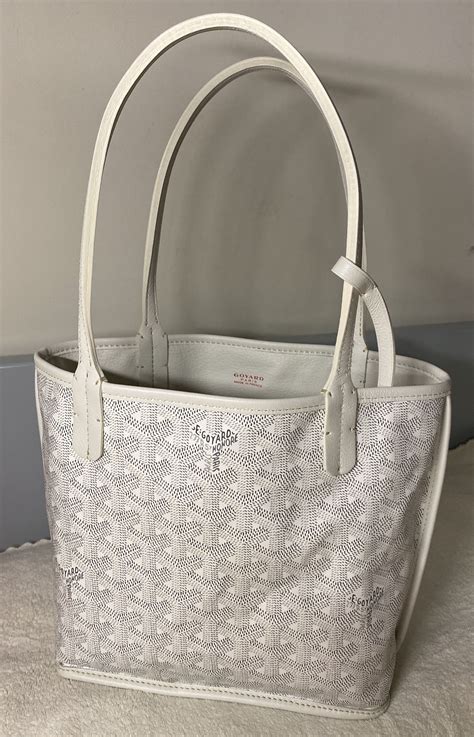 goyard anjou mini white